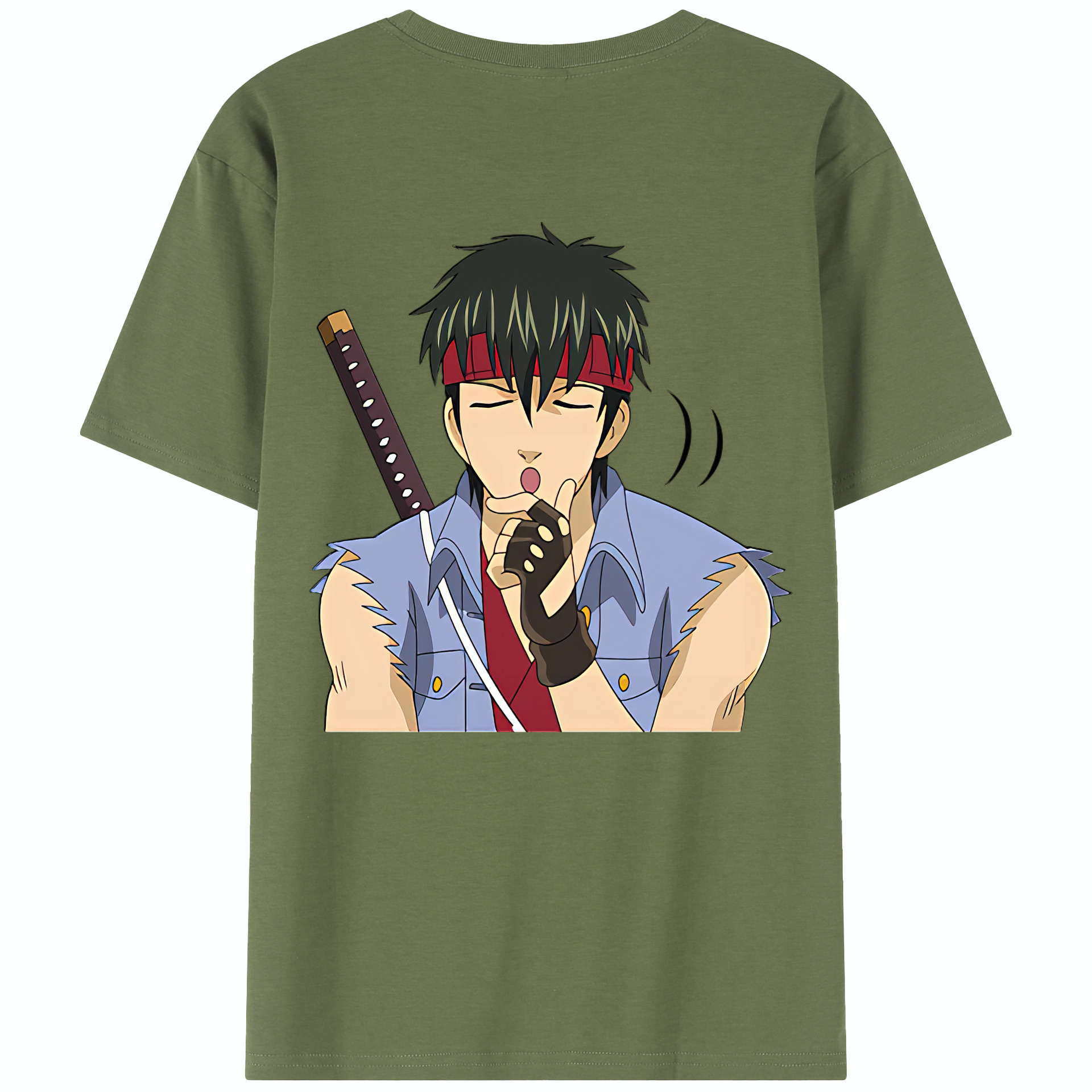 （画像用） ぎんたま 坂田銀時（さかたぎんとき） 神楽 志村新八（しむら しんぱち） GINTAMA Sakata Gintoki Kagura Shimura Shinpachi 綿100％半袖Tシャツ（背面プリント）